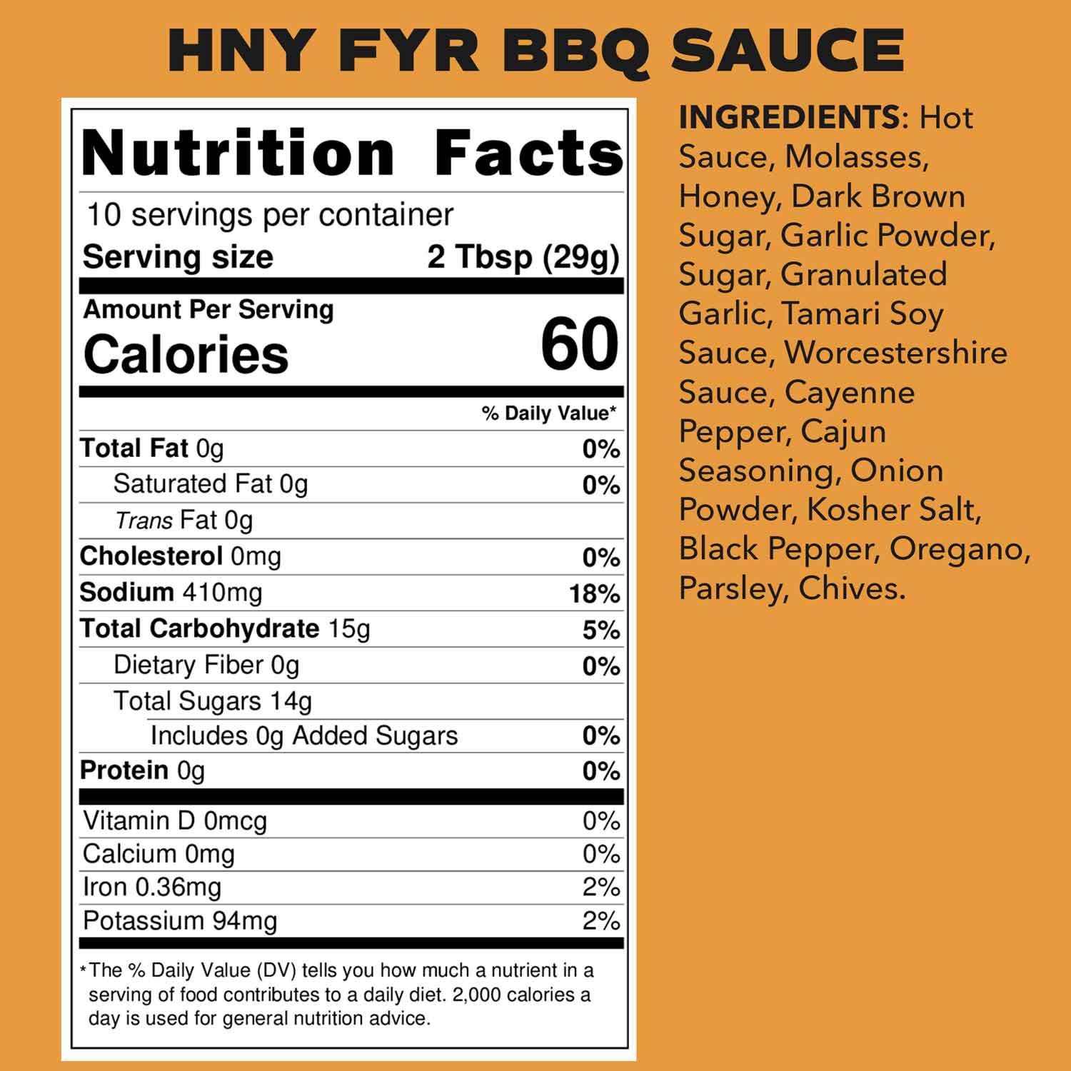 HNY FYR BBQ SAUCE